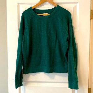 J. Crew Emerald green sweatshirt